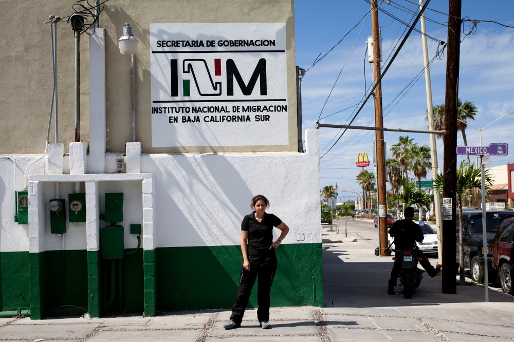 Alex looking very hot and frustrated after 6 hours of dealing with immigration paperwork. (Photo: Nathaniel Chaney)
