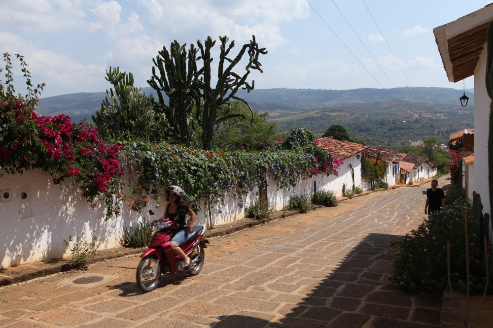 In Barichara you are always either walking up or down a hill. It creates lovely views from every street! Photo: Alex Washburn