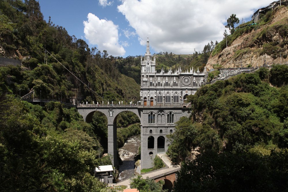 The Santuaria de Las Lajas is an incredible place to visit... When we arrived I couldn't help thinking 'Colombia just HAD to wow us one more time.' Photo: Alex Washburn
