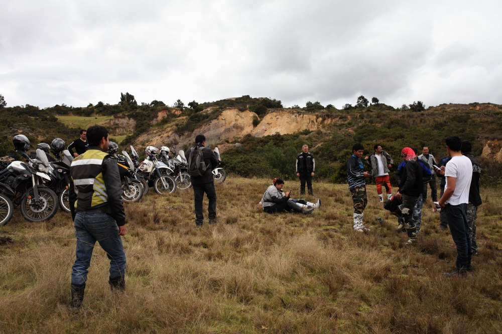 We met up with a group of Colombian motorcyclists and went off-roading just outside of Colombia (details next post). Photo: Alex Washburn