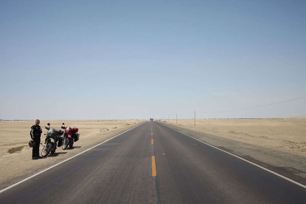 The coastal desert region of Peru covers roughly 73,000 square miles of land and reaches inland between 12 and 62 miles. It is known as the Sechura desert in the north. Photo: Alex Washburn
