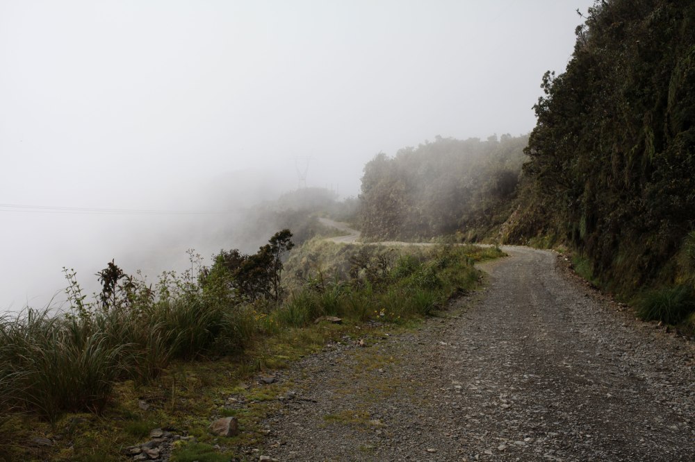 The view from the top of the Bolivian Death Road. Photo: Alex Washburn