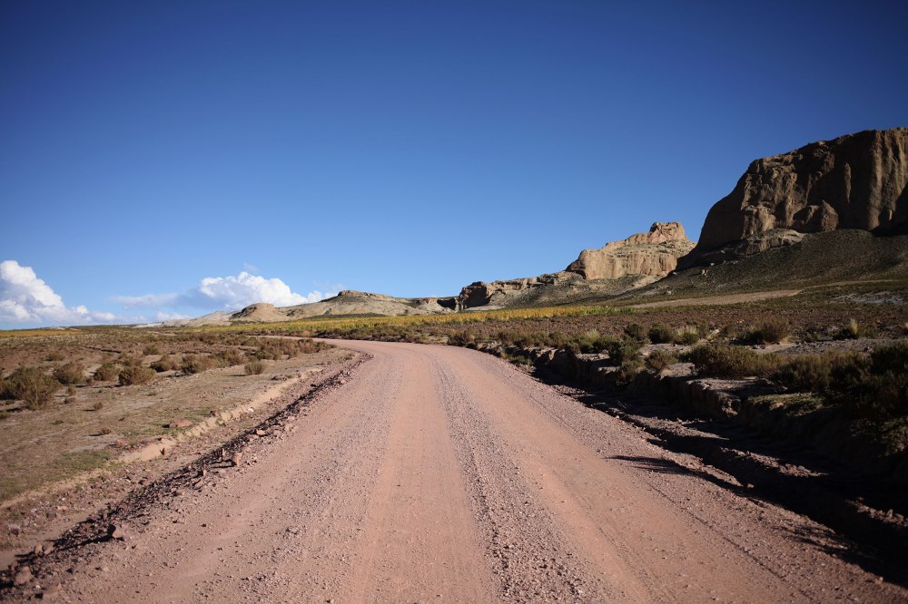 The road from Uyuni to Tupiza was deceptively vicious. 120+ miles of gravel, sand, undulating ripples and very few people. Photo: Alex Washburn